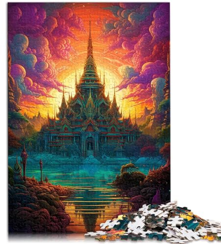Puzzle mit 1000 Teilen für Erwachsene, Großer Palast von Thailand, tolles, 26x38cm, für Teenager ab 14 Jahren