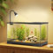 Aquarium acrylique de 20 l, pour crevettes, mini terrarium, accessoire d'aquarium avec lumière et alimentation en oxygène pour différents types de poissons, 40 x 22 x 23 cm