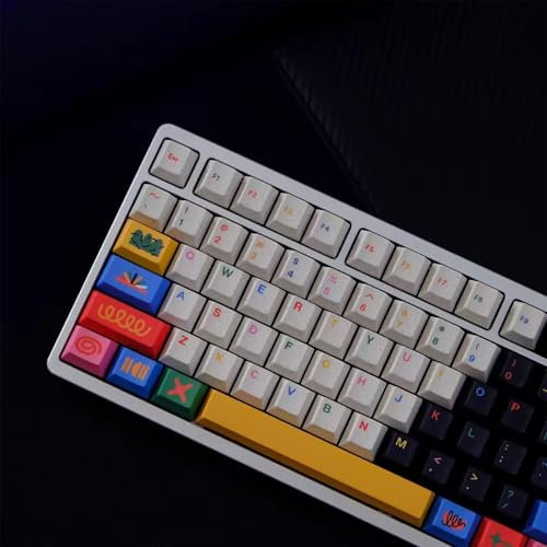 142 tasti PBT Dye Sub Keycaps Cherry Profile Custom Keycap Set adatto per 60% 65% 75% 95% Tastiera Meccanica Cherry Mx Switch