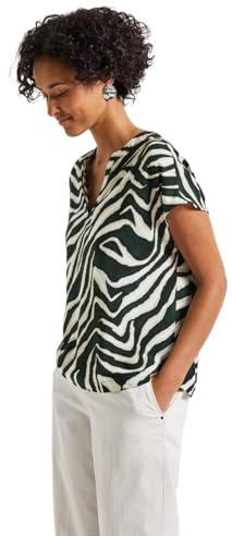 Street One Damen Bluse mit Zebra-Muster