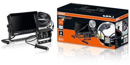 OSRAM ROADsight Kabelgebundenes Rückfahrkamerasystem, OCS700N, 7-Zoll-AHD-Monitor, 1080p HD, 120° Weitwinkel, bis zu 2 Kameras