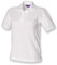 Henbury Ladies Pique Polo Shirt : Color - White : Size - 14
