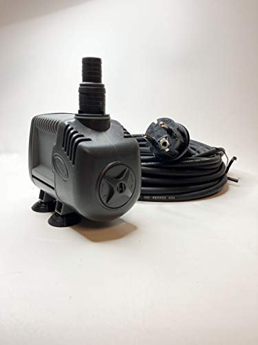 Sicce Syncra Silent 1.5 Pumpe mit 10m Kabel, hochwertige Qualitätspumpe aus Italien, Pumpe für Ihren Garten- und Zimmerbrunnen (1350 l/h - 10m Kabel)