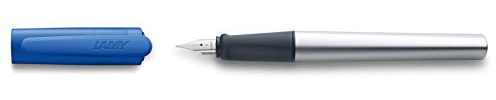 Lamy Unisex Nexx Steel Nib Fountain Pen - Blue - Medium Nib