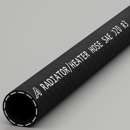 16mm Rubber Car Heater Hose SAEJ20R3 Black 1 Metre