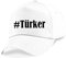 Reifen-Markt Base Cap Hashtag #Türker Größe Uni Farbe Weiss Druck Schwarz