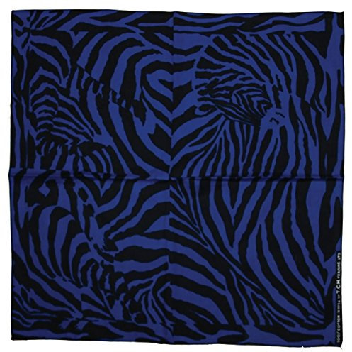 Jhesi Zebra Blau Schwarz Kopftuch Bandana Halstuch Biker Sport Tuch Kopfbedeckung