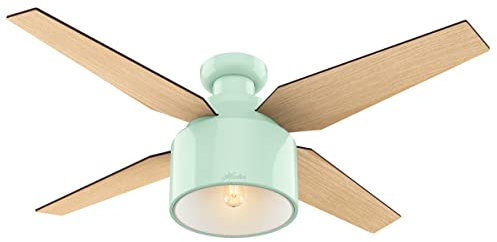Hunter Cranbrook, Indoor, Ceiling Fan, Modern, Quiet, 52 inch, Mint