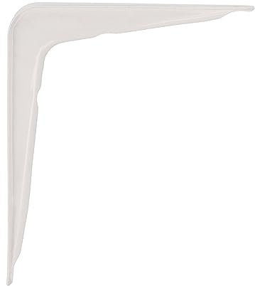 Amig - Support pour Étagère Murale - Équerre en Acier - 150x125 mm - Couleur Blanche - Résistant jusqu’à 35 Kg - Angle pour Étagères - Support pour Tablettes - Facile à Installer