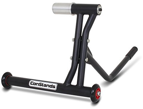 ConStands - Motorrad Montageständer kompatibel mit BMW R NineT Pure 17-23 Schwarz Matt Hinterrad Single Racing inkl. Adapter
