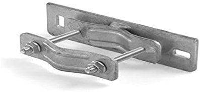 Zanca a muro staffa per pali antenna con diametro da 25 a 60 mm in acciaio zincato