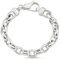 Vinani Armband Fiorentina Design massiv beweglich längliche Glieder Ösen robust glänzend 20 cm Sterling Silber 925 Italien 2AB6