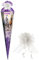Schultüte - Pferde - Wildpferde & Blumen - 22 cm - rund - incl. Name und Schleife - mit Tüllabschluß - Zuckertüte - mit/ohne Kunststoff Spitze - Roth - ..