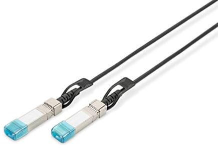 DIGITUS SFP+ DAC Cable - 10 Gbit/s - compatible avec HP Aruba - Câble réseau - 2 m - Direct Attach Cable - Direct Attach Copper - AWG30 Twinax - Noir