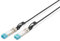 DIGITUS SFP+ DAC Cable - 10 Gbit/s - compatible avec HP Aruba - Câble réseau - 2 m - Direct Attach Cable - Direct Attach Copper - AWG30 Twinax - Noir