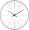 NeXtime Wall Table Clock-Diameter 20 cm Shaped Glass-White – 'Big Stripe Mini Dome, 19.5 x 0.04