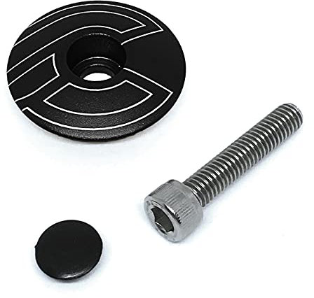 Cinelli Stemma Top Cap, Schwarz, Einheitsgröße