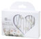 Talking Tables Love Heart String Lights Battery Operated LED (3m) with Silver Wire - for Wedding, Valentine's Day, Engagement Party, Bridal Shower, Anniversary