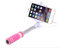 Mini Perche Selfie pour Huawei P30 Pro Smartphone avec Cable Jack Selfie Stick Android iOS Reglable Bouton Photo (Rose)