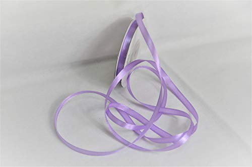 Schnooridoo Satinband 3mm/ 6mm/ 12mm/ 25mm/ 38mm/ 50mm viele Farben Geschenkband Hochzeit Weihnachten Geburtstag Schleifenband Dekoband (Lavendel, 6mm x 25m)