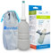 Brondell GoSpa Bidet portable essentiel pour un usage quotidien, camping, randonnée et activités de plein air, compact et discret, avec sac de voyage, 400 ml, brouillard