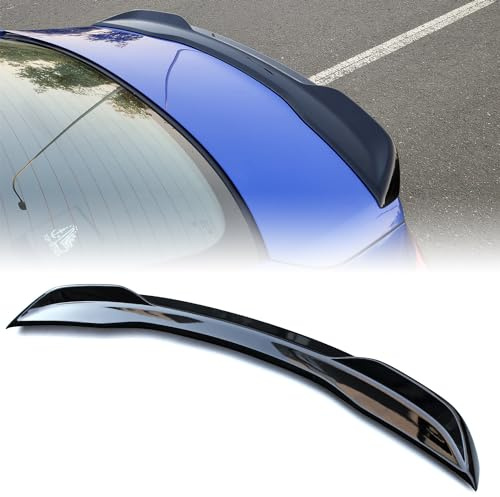 PSLER Trunk Spoiler Compatible with Civic Sedan 11th Gen 2026 2022 2023 2024 2025 Lid Rear Spoiler Wing Highkick Duckbill Styling Exterior Tail Fin Bright Black