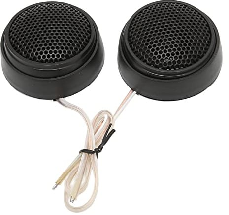 Bewinner 2 Stück Auto-Kalottenhochtöner, 1000 W Hochempfindlicher Audio-Stereo-Lautsprecher mit Sockel, Paar Hochtöner für Auto-Audiosysteme, Schwarz