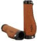 Gusti Echtes Leder - Phil A. Leder Lenkergriff Fahrradgriff Ledergriff Braun Metallring