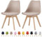 mcc direct Esszimmerstühle im 2er Set, Küchenstühle, Bürostühle, Designer Schalenstuhl, Eva (Brown)