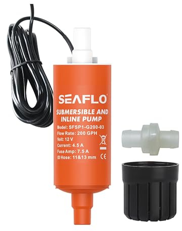 Seaflo 200GPH 12V Submersible Pump and Inline Pump