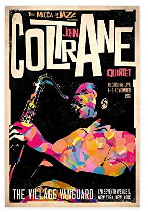 American Jazz Musiker John Coltrane The Complete 1961 Village Vanguard Recordings Album Cover Wand Leinwand Poster Wandkunst Dekor Druck Bild Gemälde für Wohnzimmer Schlafzimmer Dekoration Unrahmen