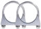 Krtopo 2PCS 65MM Colliers Echappement Pour Montage D'Antennes, De Tuyaux, De MâTs Collier De Serrage Universel Pour Raccords De Tuyaux