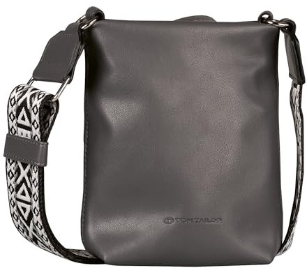 TOM TAILOR Palina Damen Handytasche Umhängetasche Mittelgroß Grau