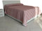 HABITA 33 HOME Winter-Tagesdecke 250x280 cm – Weiche Samt-Bettdecke für Herbst & Winter – Kuschelige Steppdecke in Übergröße – Hergestellt in Italien (Rosa Damascato)