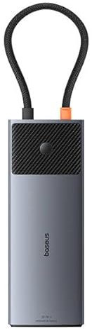 Adapter Hub 10in1 Baseus 2X HDMI, USB-C, 3xUSB-A RJ45 SD/TF, PD (Grey), B00061800813-01