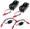 2Set On/Off Power Switch Battery Receiver & 4 Cell AA Battery Container Case Holder Pack Box with JST Plug Compatible with HSP Redcat Axial Traxxas 1/8 1/10 1/16 RC Power Car Crawler Truck