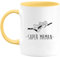 quotedazur - Mug Cadeau Maman - Super Maman - Tasse Cadeau Fête Des Mères - Jaune/Céramique