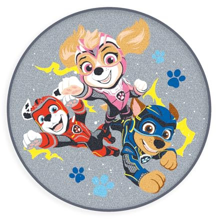 Herding Rundteppich Paw Patrol, Ø 80 cm, Vorderseite: 100% Polyamid