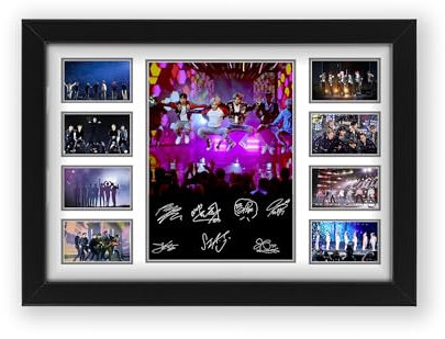 BTS Boy Band Posterdruck, limitierte Auflage, Autogramm, Fanartikel, Sammlerstück, Fanartikel (ungerahmt, A3 (30 x 40 cm)