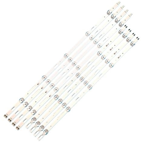 KANGH 8 Stücke/1 Satz Led-hintergrundbeleuchtung Streifen 10 Lampen Kompatibel for Samsung 55 TV UE55TU8000 UE55TU7100 UE55TU7000 UN55TU8200 UN55TU7000 UN55TU8000 UE55