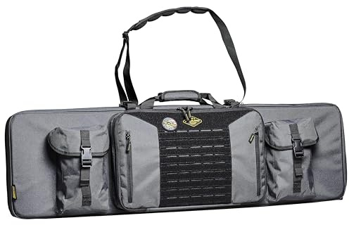 Plano Tactical Gunbag|108cm, Umhängetasche für Militärgewehr, Schutz für Schießstand, gepolstertes Softcase für Gewehre, für Airsoft und WaffenVelcro Molle-Stirnband