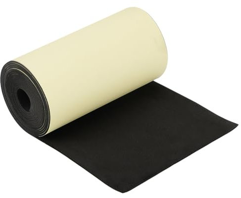 BENECREAT 3 mx20 cm Rouleau de Mousse EVA Autocollant Noir, Feuille de Caoutchouc Mousse Imperméable de 2 mm D'Épaisseur pour la Protection des Meubles, Combler les Lacunes, Projet D'Artisanat