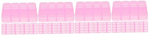 Gatuida 20 Stk Pillenhalter Abteil Tablet-organizer Praktischer Medizinkoffer Pillenorganisator Pillendosen 8 Fächer Reise-pillen-organizer Tablette Pillendose Großes Fach Rosa Pp