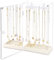 mepure Jewellery Stand With Mirror, Dustproof Necklace Stand W/ 24 Hooks, Clear Acrylic Jewellery Organiser With Velvet Tray, Rotatable Rings Necklace Holder, Necklace Storage Box Gift for Girls Women