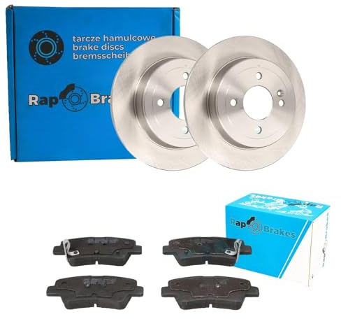 BandelOne enthält RAP Brakes Bremsscheiben 262mm + Beläge hinten passend für Rio 3 Ub