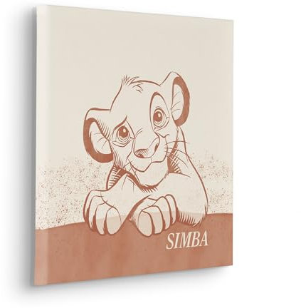 Komar Keilrahmenbild - Disney The Lion King It´s Simba - Größe: 40 x 40 cm - Leinwandbild, Kinderzimmer