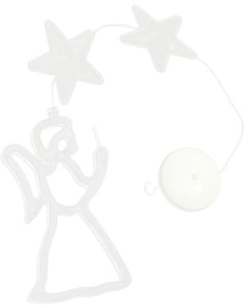 FONDOTIN Batterie Tasse Weihnachten Fenster Lichter Engel Decor Einfach Installieren Für Home Partys