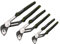 Draper Expert 3 Piece Water Pump Pliers Set 300mm, 250mm & 200mm | Adjustable Hardened Serrated Teeth Jaws | High Torque Diamond-Shaped Jaws