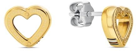 Tommy Hilfiger Jewelry Steckerohrringe für Damen in Gelbgold in Herzform - 2780972