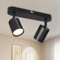 Dehobo Deckenstrahler LED 2 Flammig Schwenkbar 350° – GU10 Deckenlampe Spot Schwarz Moderne für Wohnzimmer, Schlafzimmer, Küche – Ohne Leuchtmittel